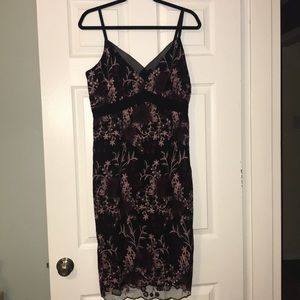 Beautiful Embroidered WHBM Sheath Dress